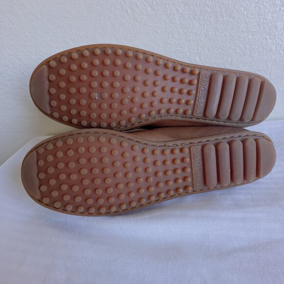 Minnetonka Brown Leather Loafers Moccasins Women’s 10 Slip-On Driving Shoes - Picture 7 of 13